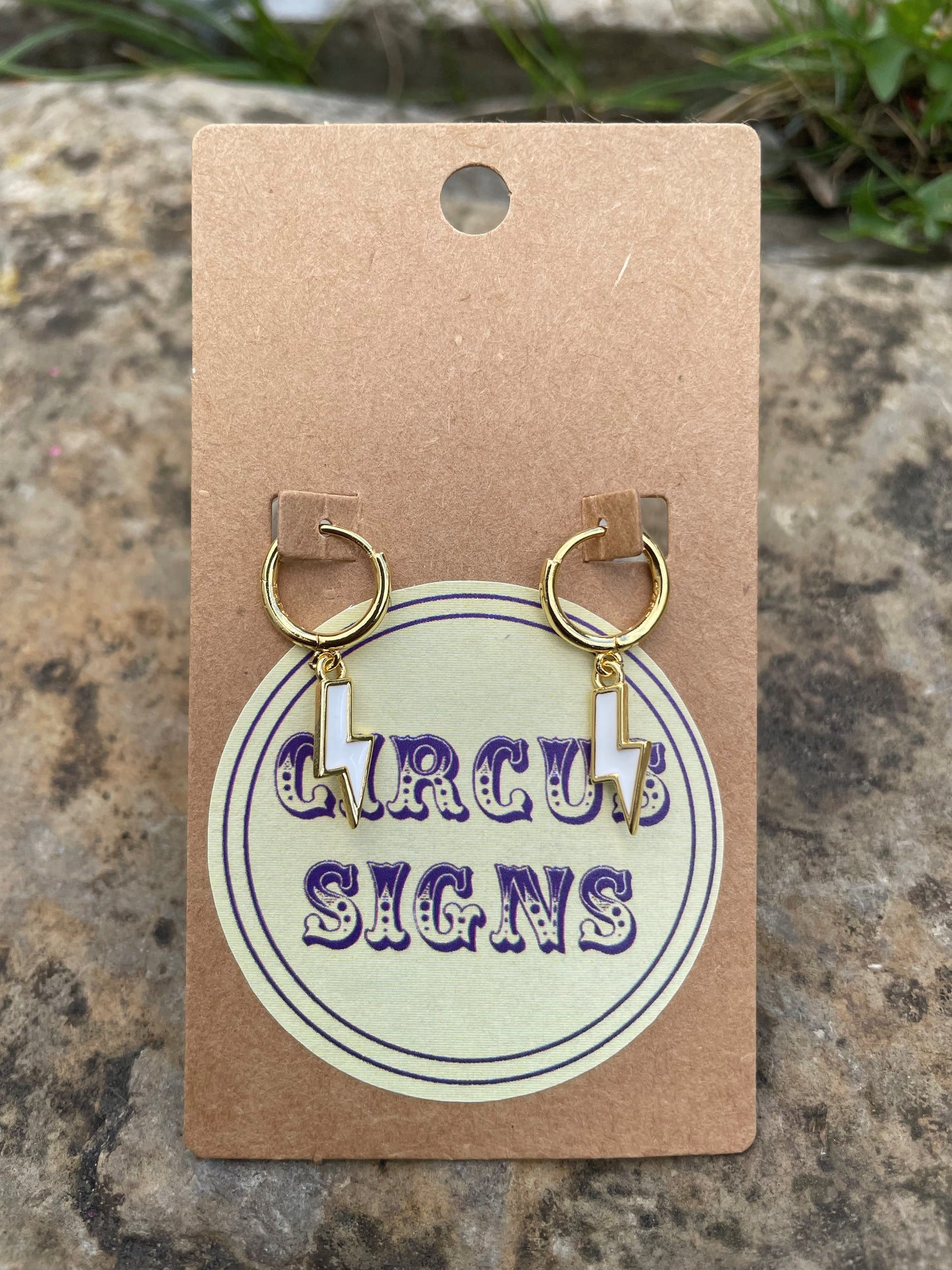 Beautiful Bolt Huggie Earrings