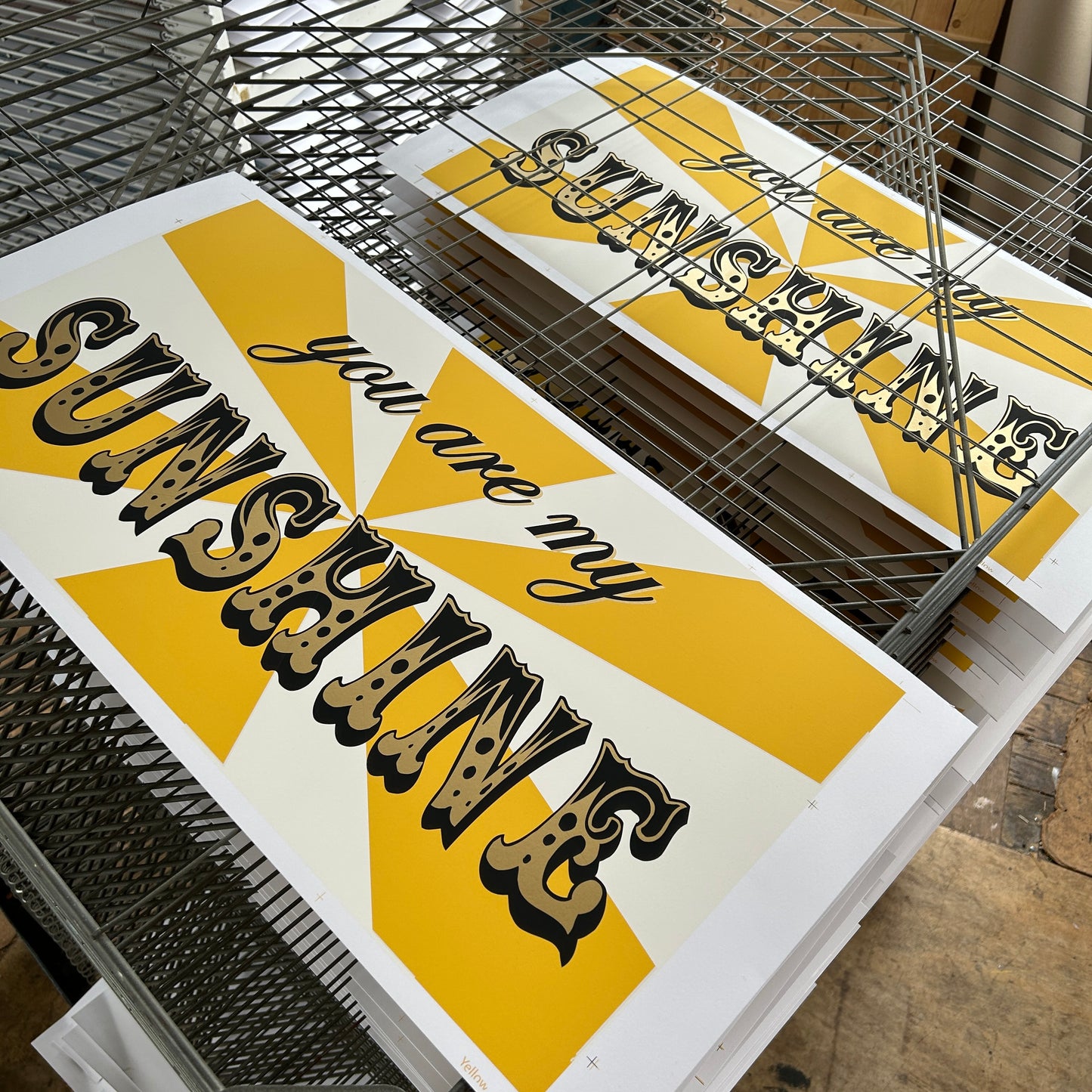 'you are my SUNSHINE' Screen Print Artwork
